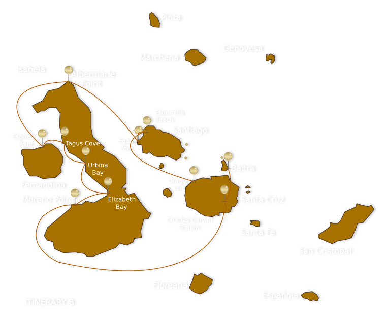 Western Islands route map