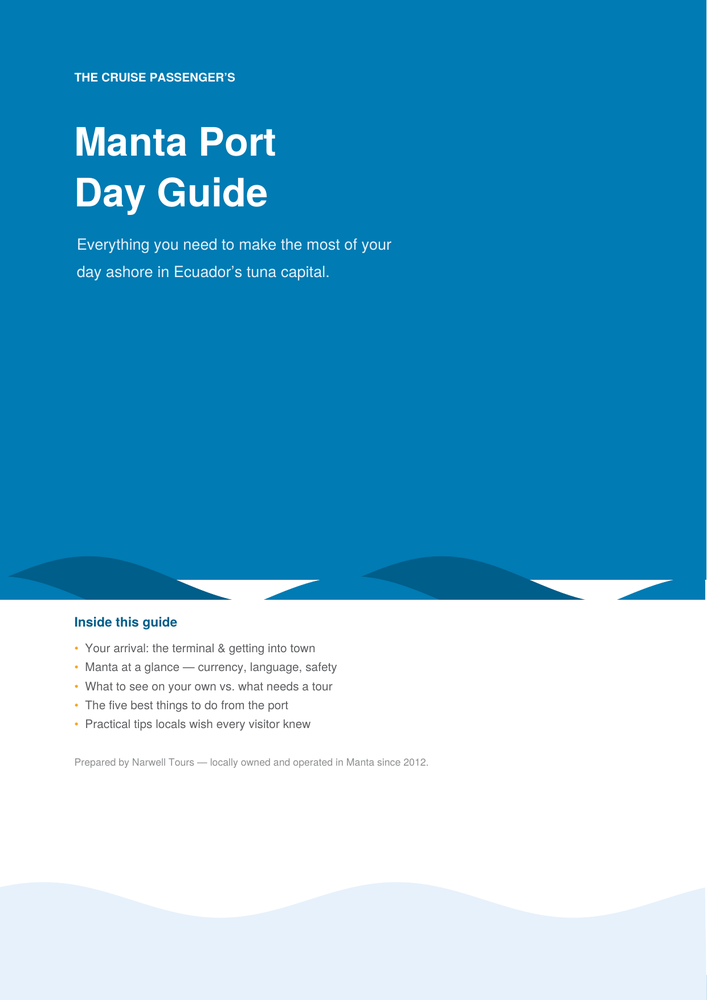 Manta Port Day Guide cover